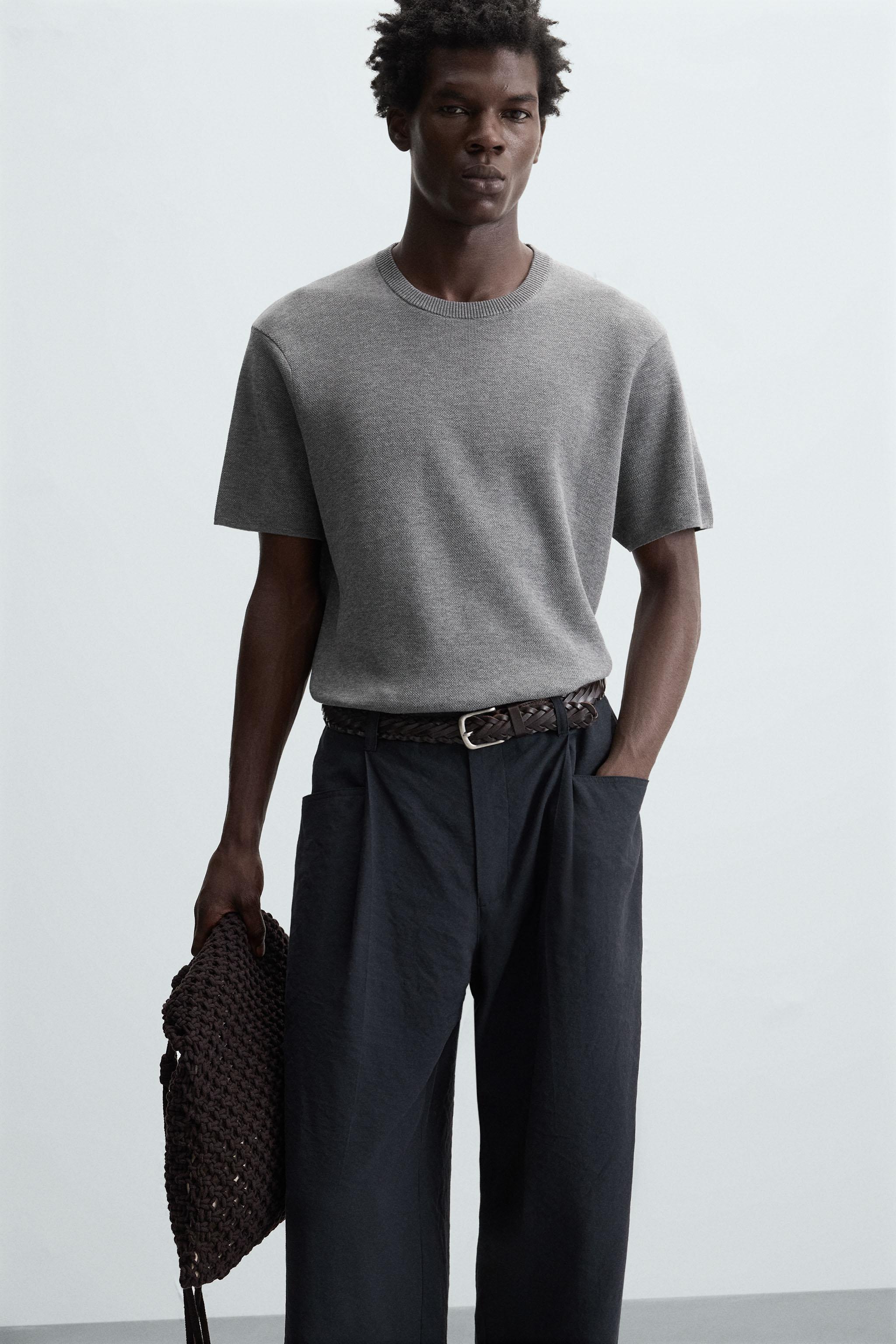 RELAXED FIT KNIT T-SHIRT